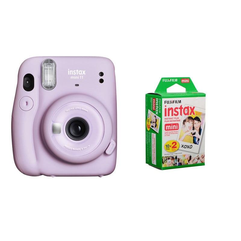 INSTAX MINI 11 INSTANT CAMERA - (LILAC PURPLE) WITH 20 PACK FILM