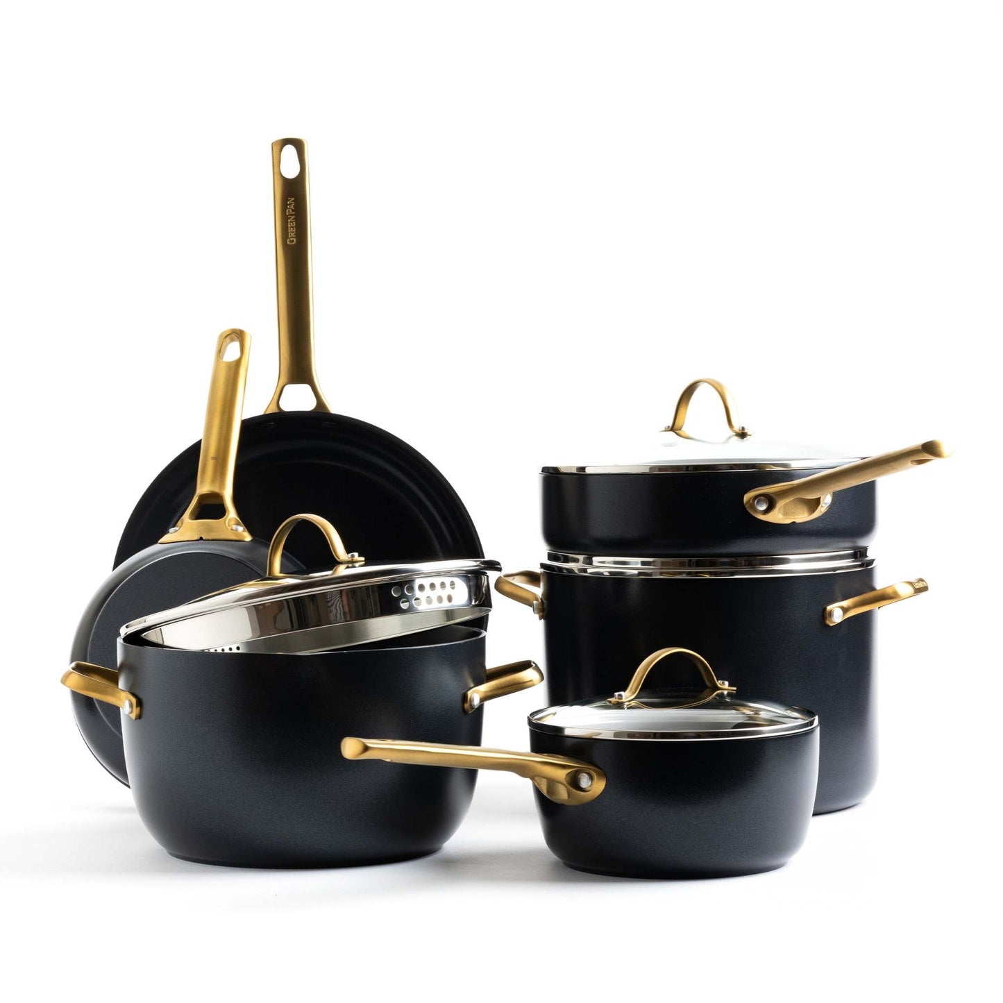 RESERVE CERAMIC NONSTICK 10PC COOKWARE SET, BLACK