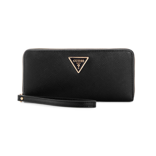 LAUREL LARGE ZIP AROUND WALLET  BLACK