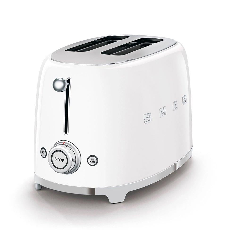 50'S RETRO-STYLE 2 SLICE TOASTER, WHITE